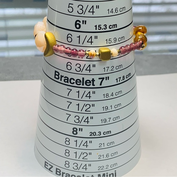 ***SOLD*** 4-Piece Artisan Hand Crafted Bracelets & Earrings Set Glass Beads - Picture 15 of 17